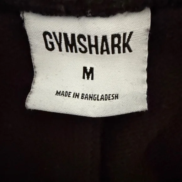 Gymshark EUC Black Tapered Joggers Athletic Fleece Sweatpants Menβs M Gym Fit - Picture 13 of 16